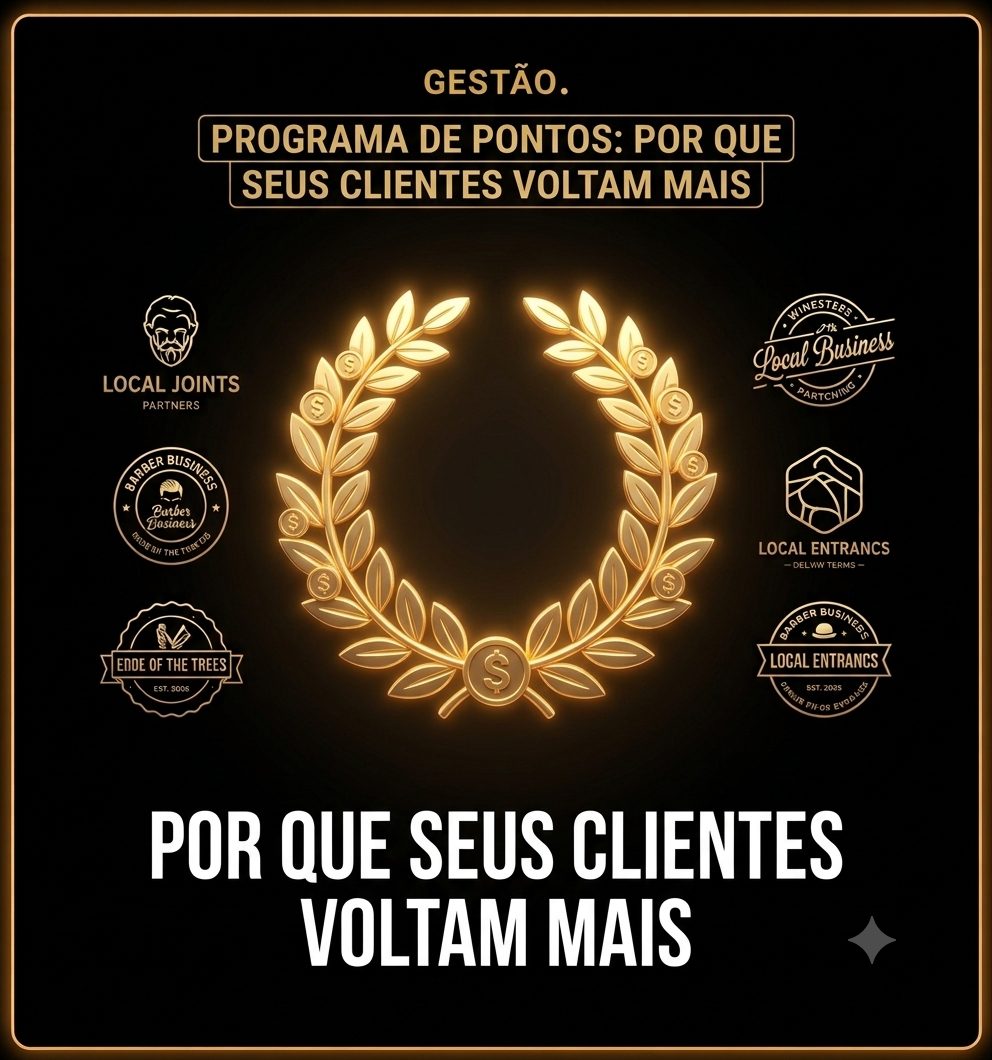 Programa de pontos e fidelidade para clientes de barbearia